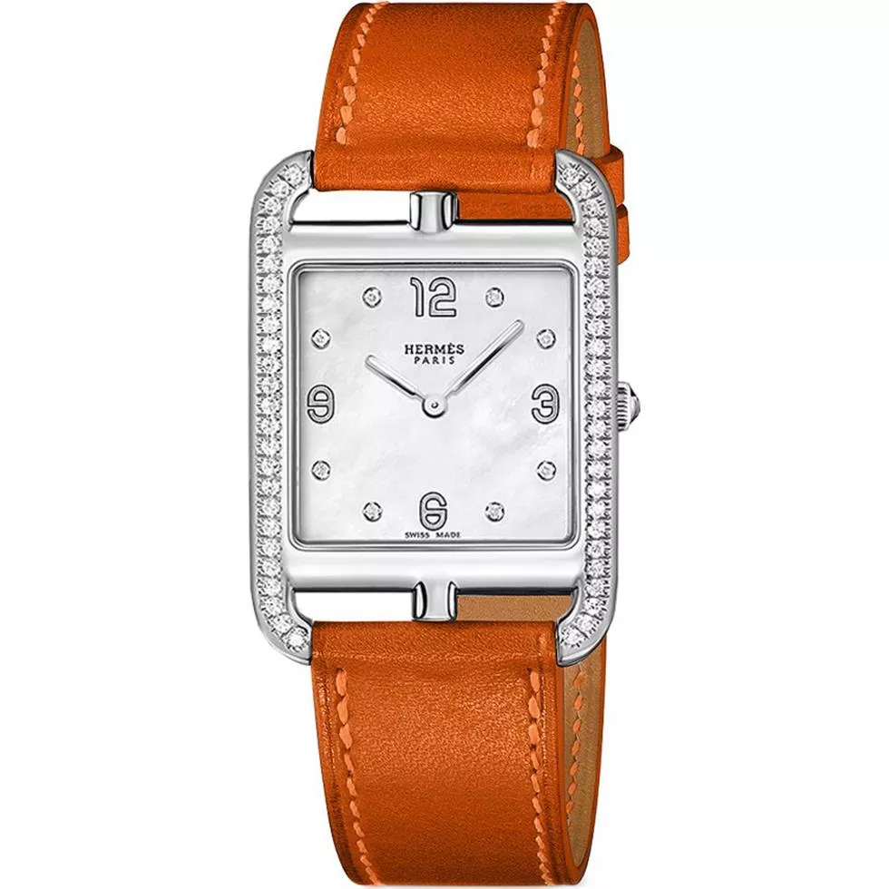 Hermes Cape Cod 044217ww00 Medium GM Watch 29mm