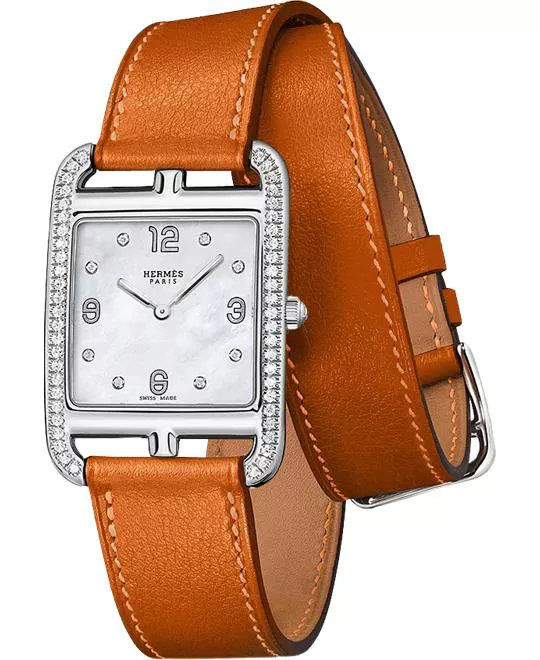 Hermes Cape Cod 044249ww00 Medium GM Watch 29mm