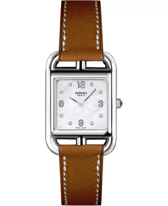Hermes Cape Cod 044295ww00 Small PM Watch 23mm