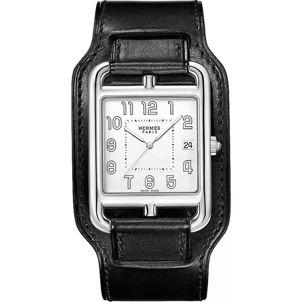 Hermes Cape Cod 044331ww00 Large TGM Watch 33mm