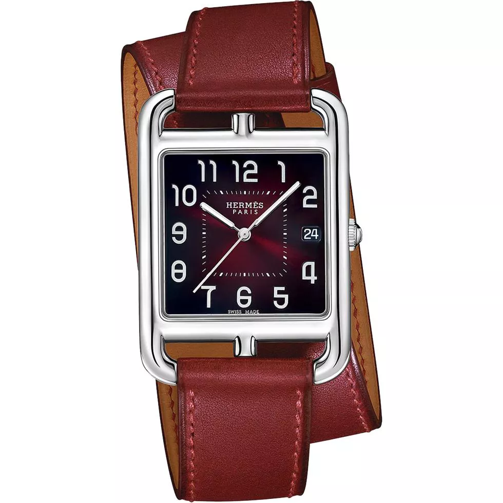 Hermes Cape Cod 044340ww00 Large TGM Watch 33mm