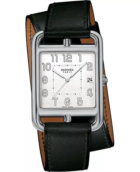 Hermes Cape Cod 044348ww00 Large TGM Watch 33mm