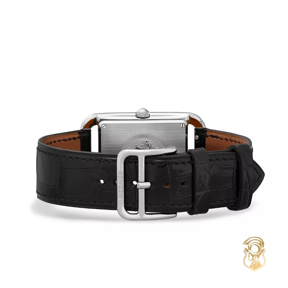 Hermes Cape Cod 047237WW00 Quartz Black Dial Watch 29mm