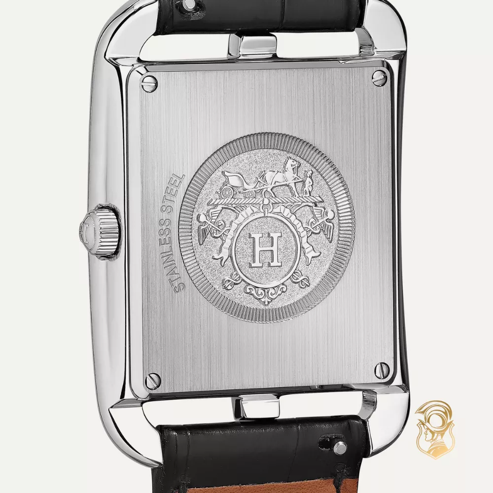 Hermes Cape Cod 047237WW00 Quartz Black Dial Watch 29mm