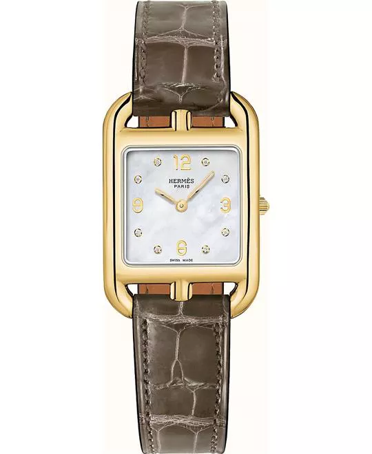 Hermes Cape Cod W048303WW00 Yellow Gold Watch 23x23mm
