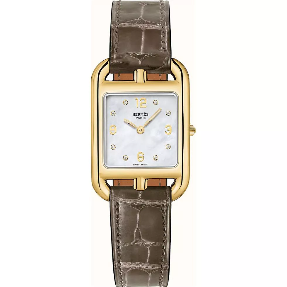 Hermes Cape Cod W048303WW00 Yellow Gold Watch 23x23mm