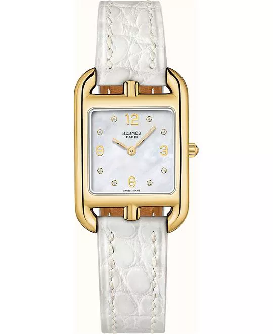 Hermes Cape Cod W048302WW00 Yellow Gold Watch 23x23mm
