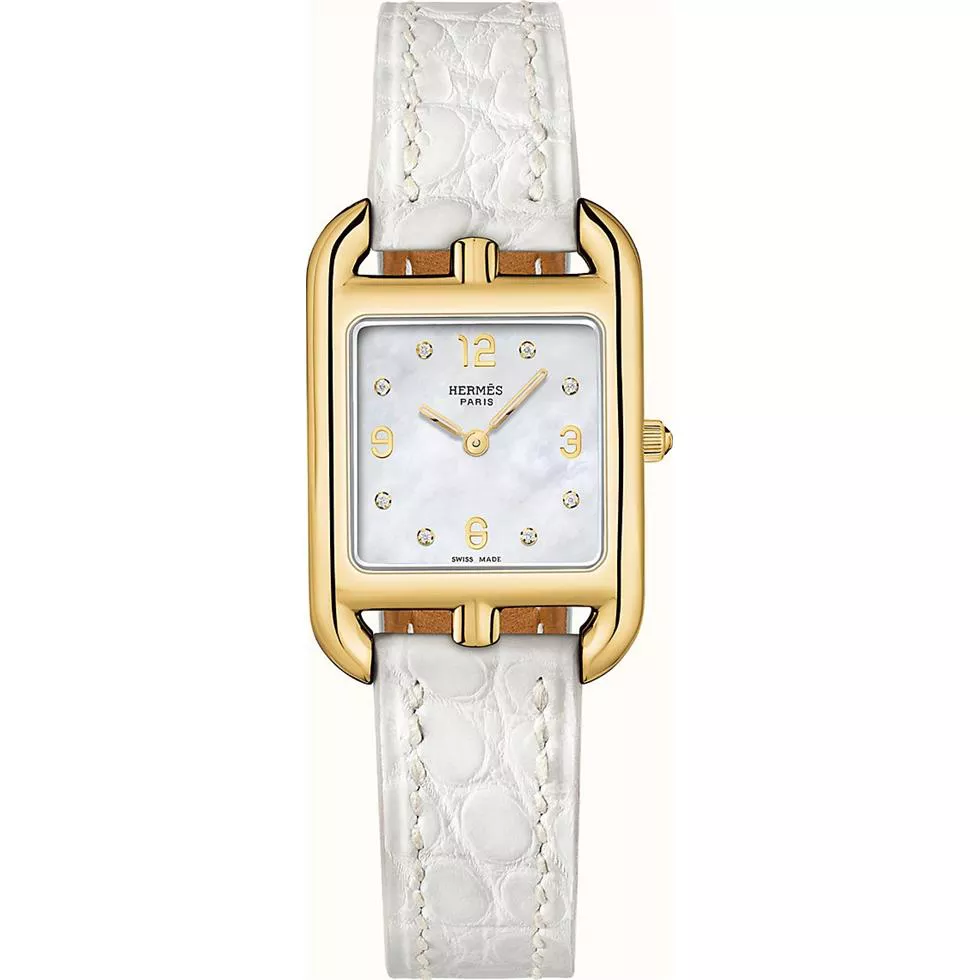 Hermes Cape Cod W048302WW00 Yellow Gold Watch 23x23mm
