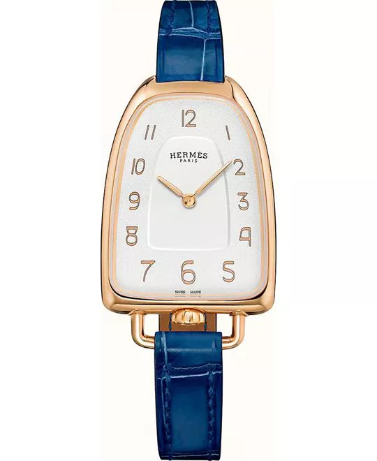 Hermes Galop W047891WW00 Rose Gold Watch 40.8x26mm