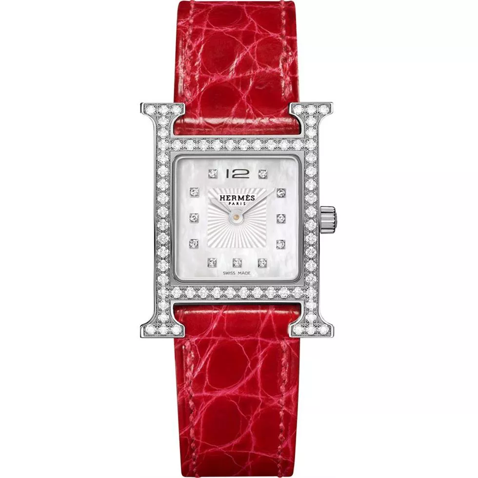 Hermes H Hour 036764ww00 Watch 21mm