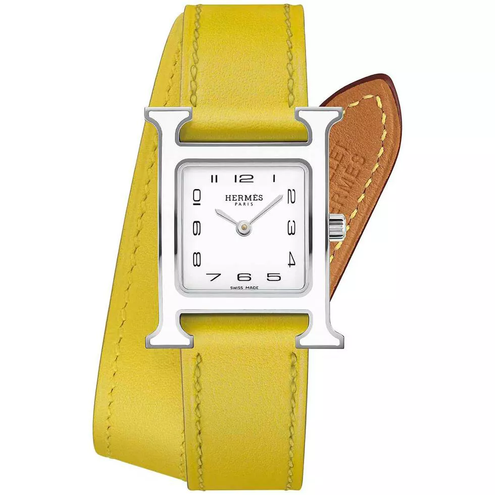 Hermes H Hour 044921WW00 Watch 21mm 