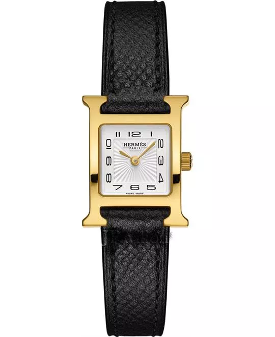 Hermes H Hour 037894WW00 Petite TPM Watch 17.2X17.2mm