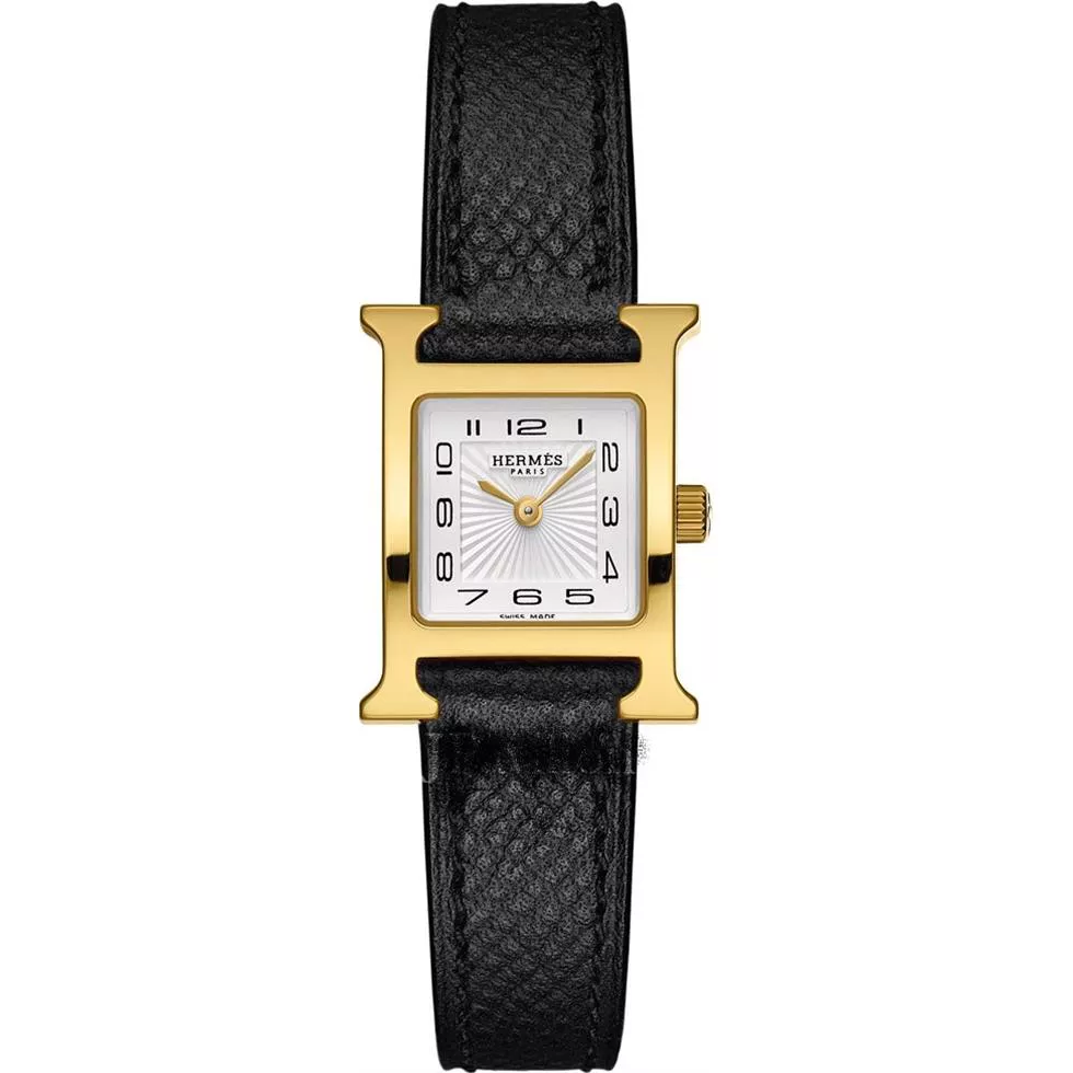 Hermes H Hour 037894WW00 Petite TPM Watch 17.2X17.2mm