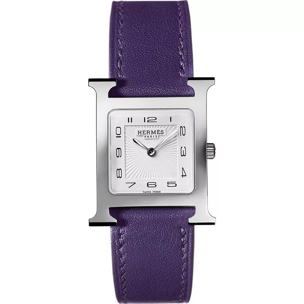 Hermes H Hour 036797WW00 Purple Watch 26x26mm