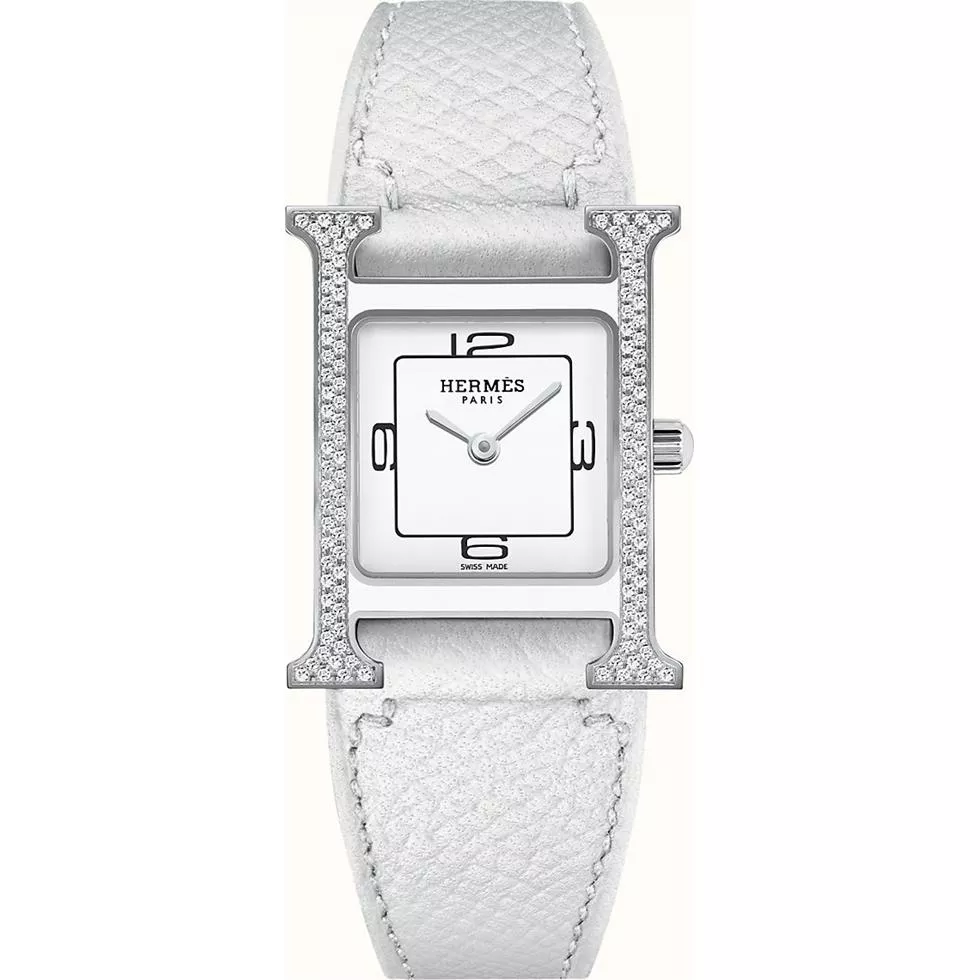 Hermes Heure H Double Jeu W046337WW00 Diamond Watch 21x21mm