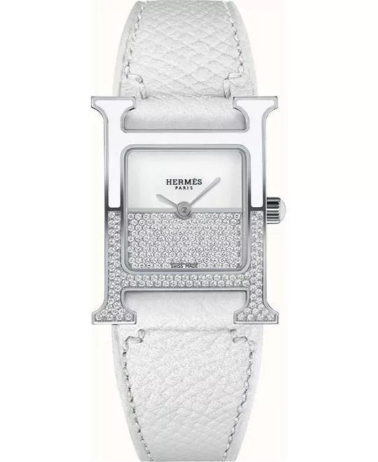 Hermes Heure H Double Jeu W046343WW00 Diamond Watch 21x21mm