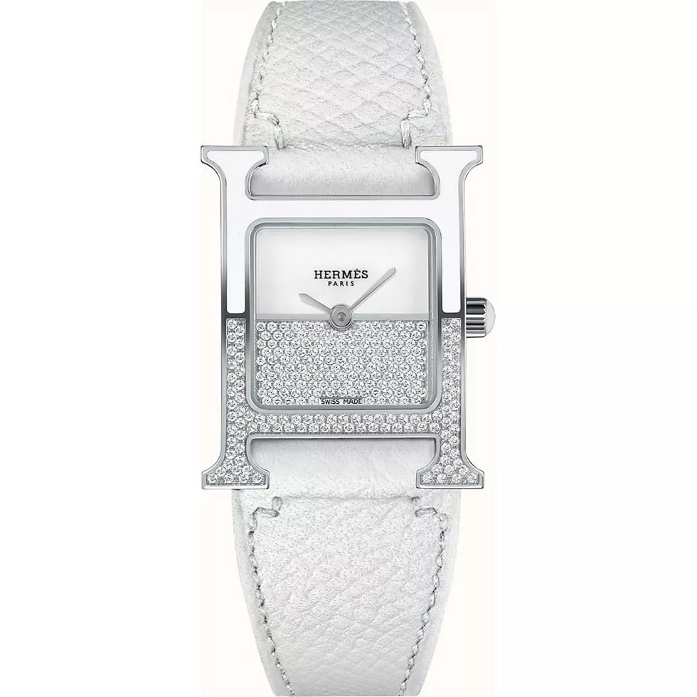 Hermes Heure H Double Jeu W046343WW00 Diamond Watch 21x21mm