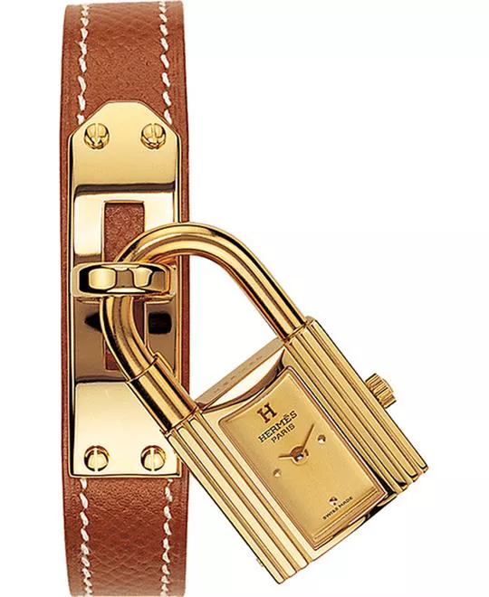 Hermes Kelly 023727WW00 Gold Plated 20x20mm 