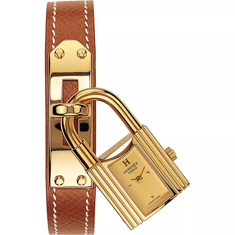 Hermes Kelly 023727WW00 Gold Plated 20x20mm 