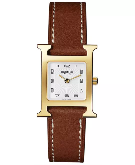 Hermes H Hour 036734WW00 Small PM Watch 21x21mm 