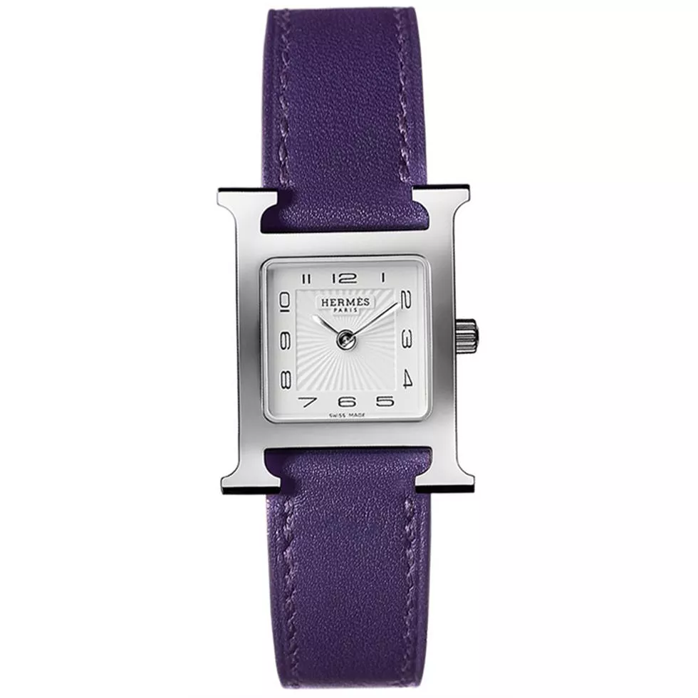 Hermes H Hour 036710WW00 Small PM Watch 21x21mm
