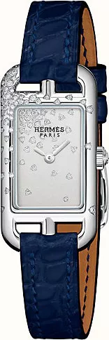 Hermes Nantucket Jete De Diamants Watch 17 x 23 mm