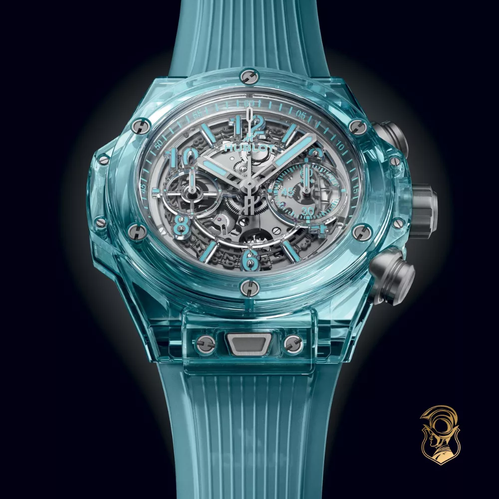 Hublot Big Bang 421.JL.4890.RT Unico Water Blue Sapphire Watch 44mm