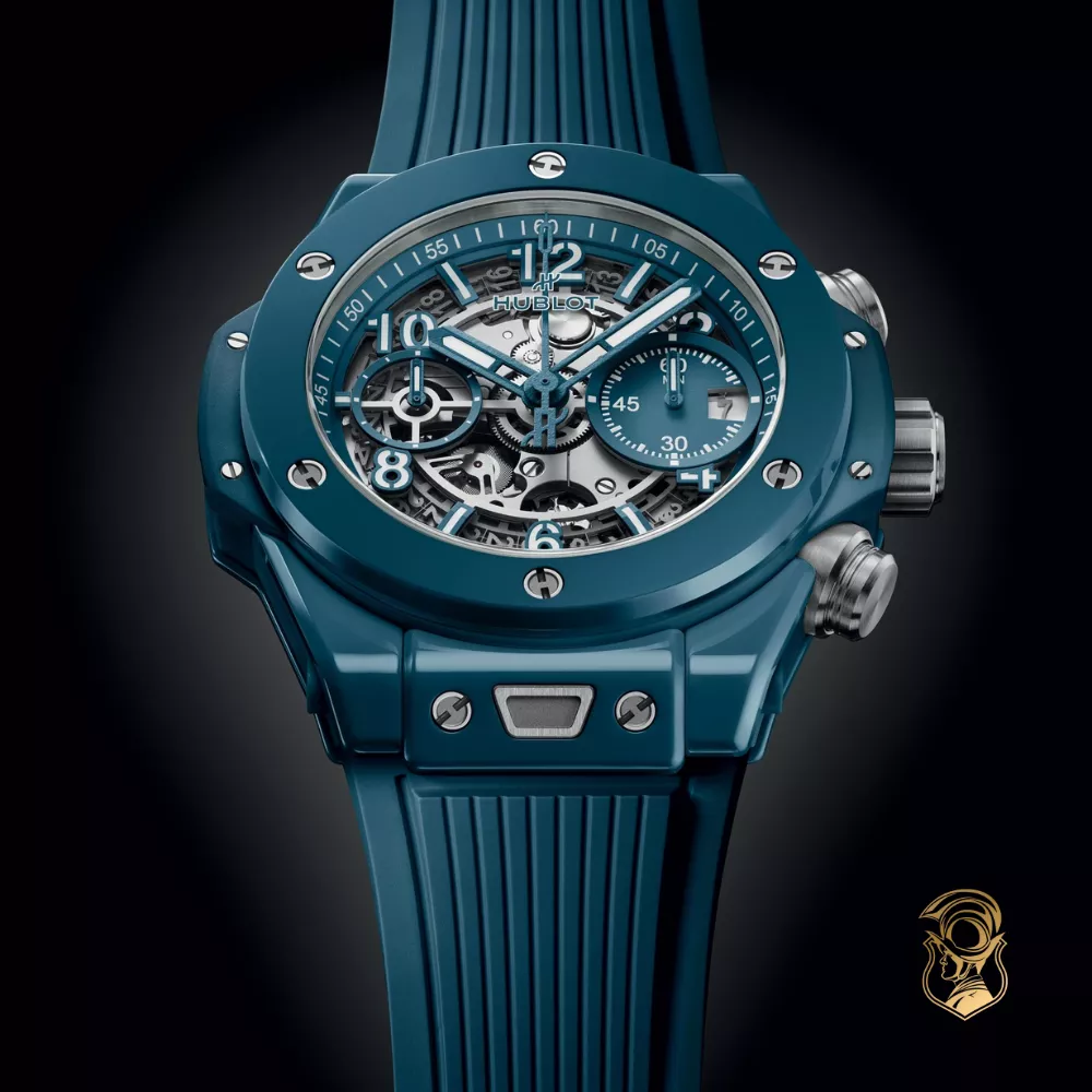 Hublot Big Bang 441.ES.5121.RX Unico Petrol Blue Ceramic Watch 42mm