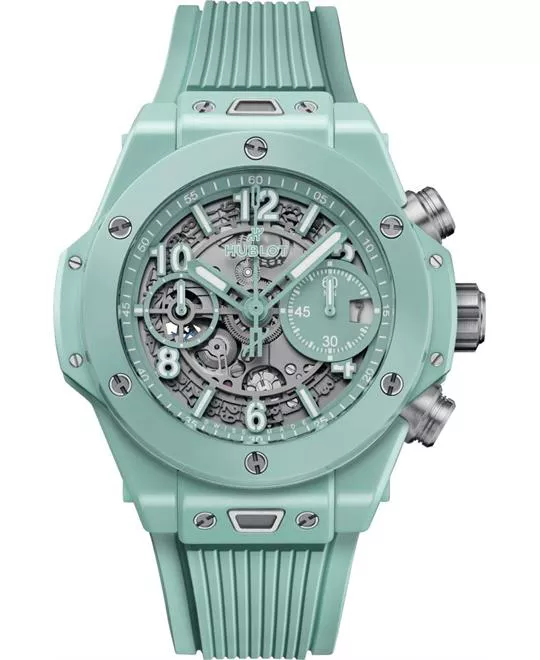 Hublot Big Bang 441.GS.5221.RX Unico Mint Green Ceramic Watch 42mm