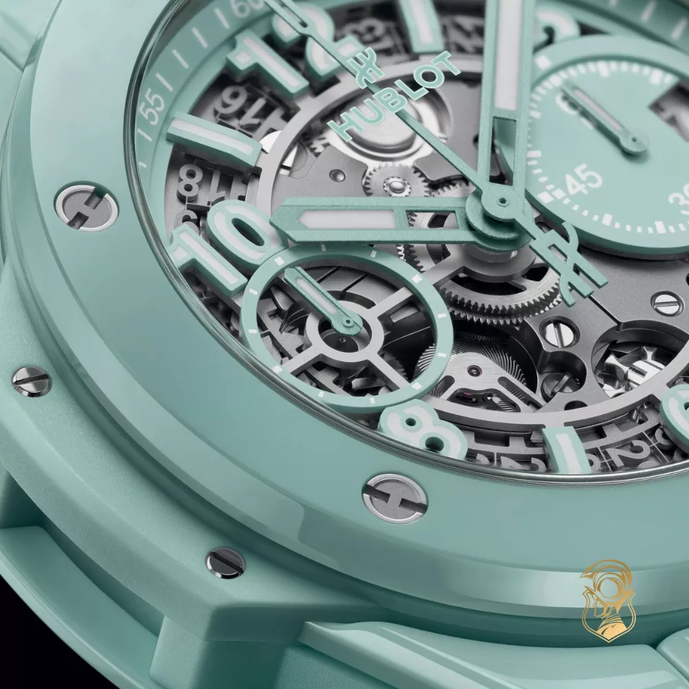 Hublot Big Bang 441.GS.5221.RX Unico Mint Green Ceramic Watch 42mm