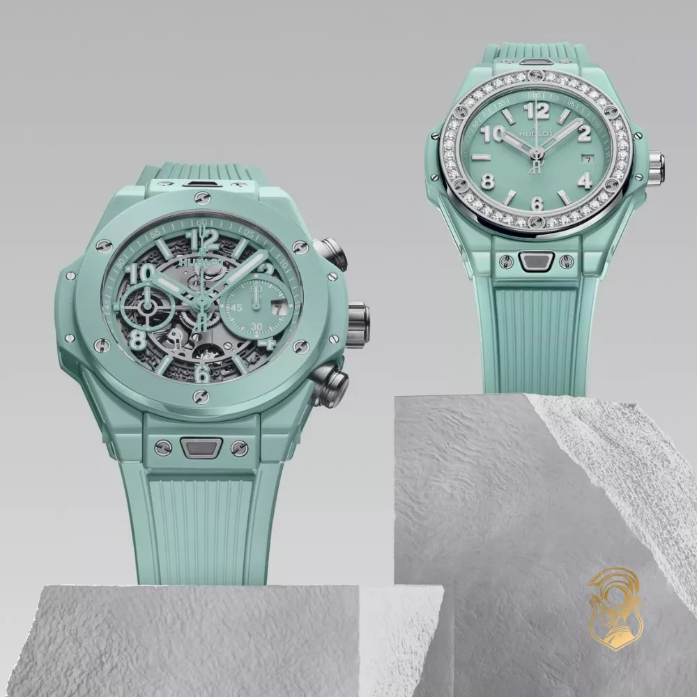 Hublot Big Bang 441.GS.5221.RX Unico Mint Green Ceramic Watch 42mm