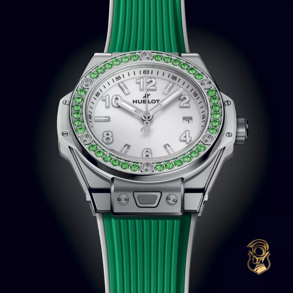 Hublot Big Bang 485.SG.2210.RX.1222 One Click Joyful Steel Apple Green Watch 33mm