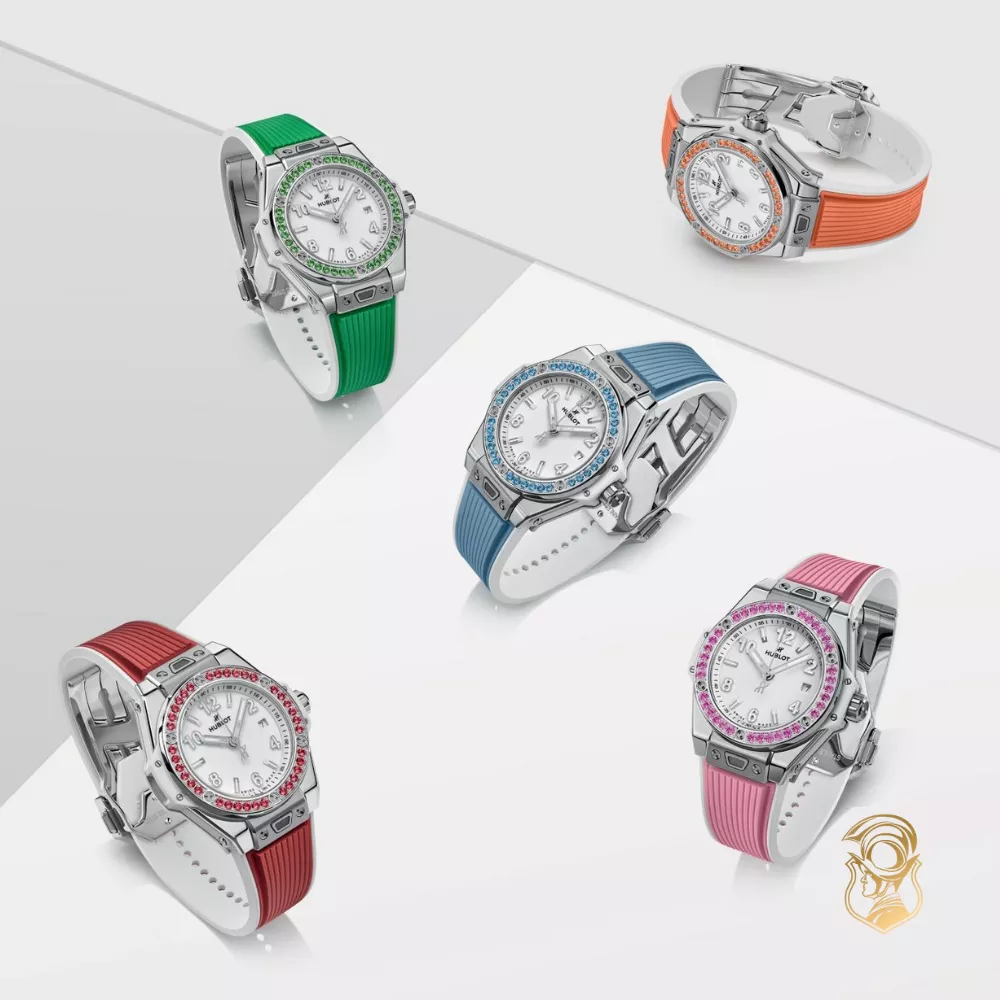 Hublot Big Bang 485.SG.2210.RX.1222 One Click Joyful Steel Apple Green Watch 33mm