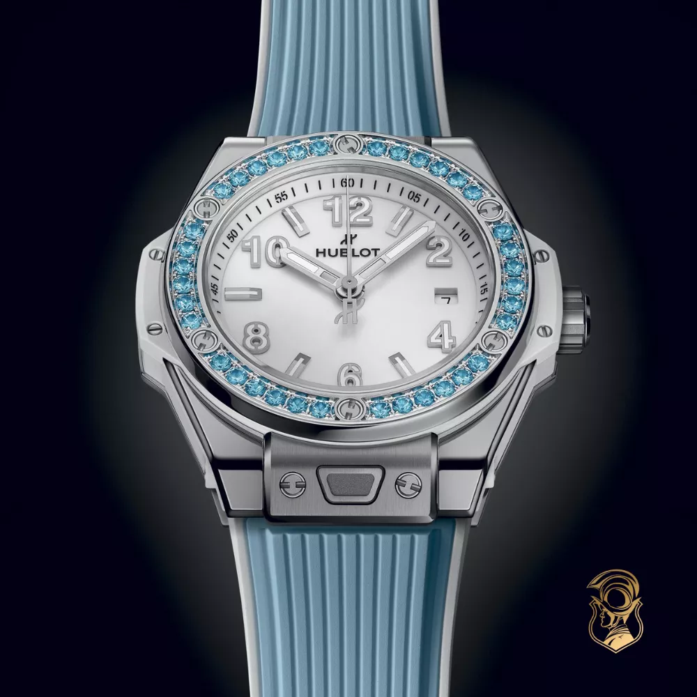 Hublot Big Bang 485.SL.2210.RX.1207 One Click Joyful Steel Sky Blue Watch 33mm