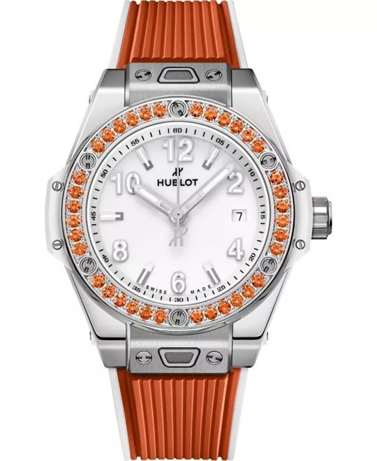 Hublot Big Bang 485.SO.2210.RX.1206 One Click Joyful Steel Orange Watch 33mm