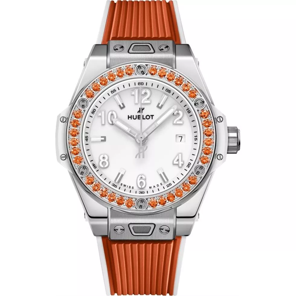 Hublot Big Bang 485.SO.2210.RX.1206 One Click Joyful Steel Orange Watch 33mm