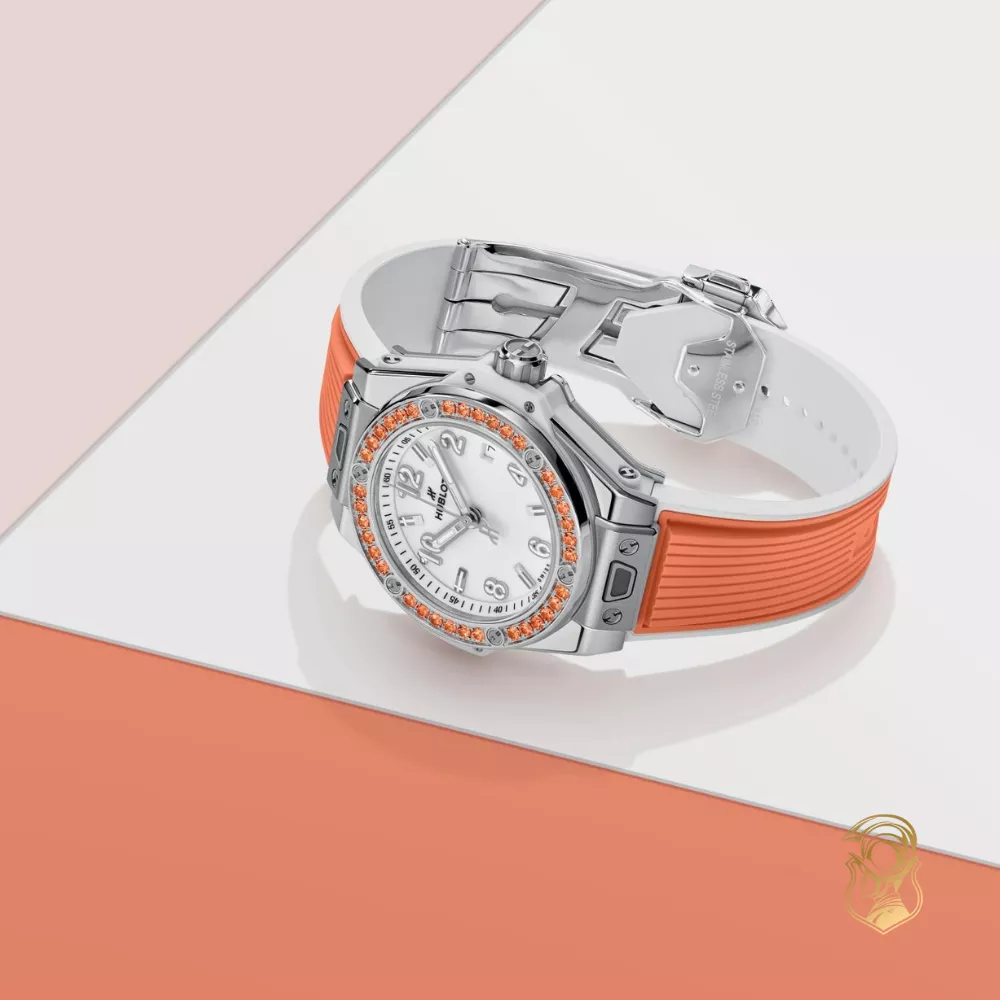 Hublot Big Bang 485.SO.2210.RX.1206 One Click Joyful Steel Orange Watch 33mm