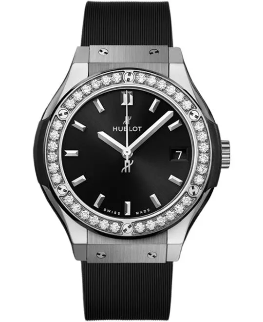 Hublot Classic Fusion 581.NX.1470.RX.1104 Titanium Diamonds Watch 33mm