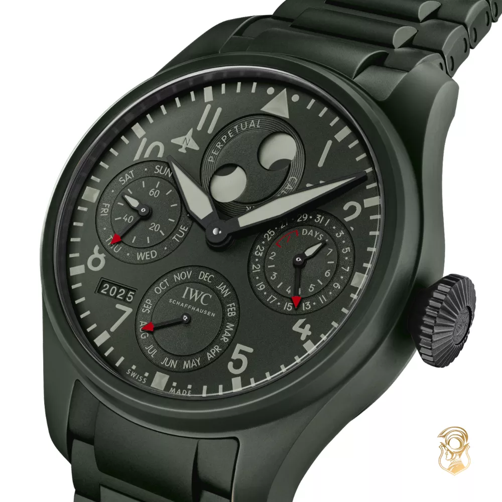 IWC Big Pilot’s IW503101 Perpetual Calendar TOP GUN Woodland Watch 46.5MM