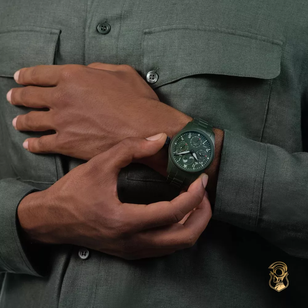 IWC Big Pilot’s IW503101 Perpetual Calendar TOP GUN Woodland Watch 46.5MM