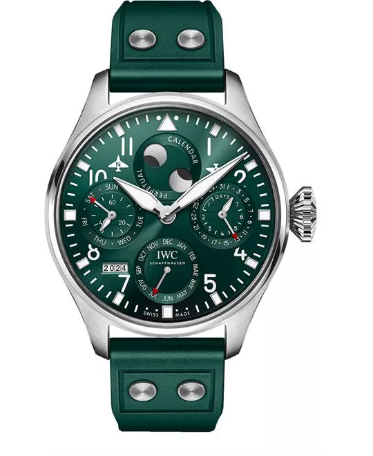 IWC Pilot's IW503608 Green - Tone Perpetual Watch 46.2mm