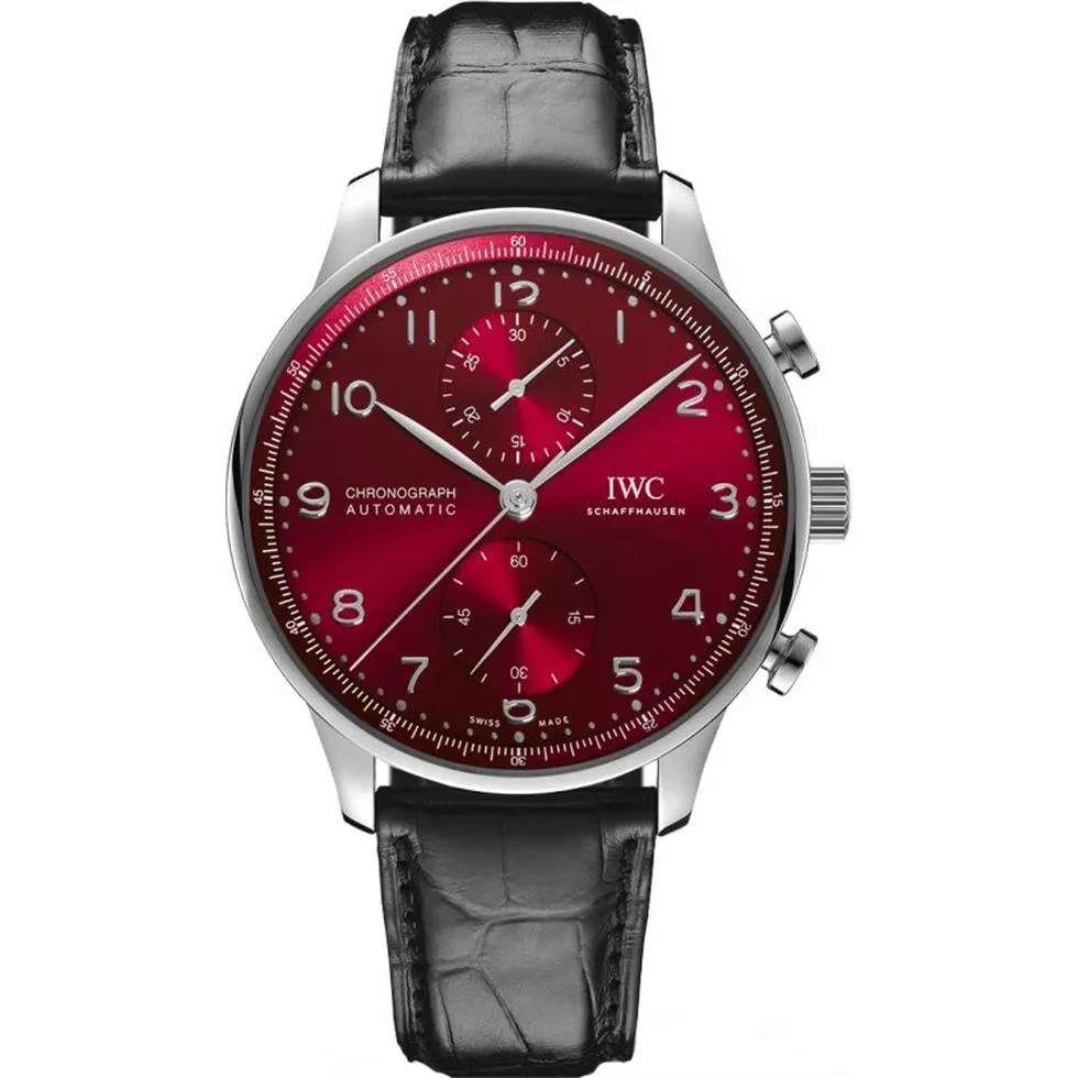 IWC Portugieser IW371616 Burgundy Watch 41mm