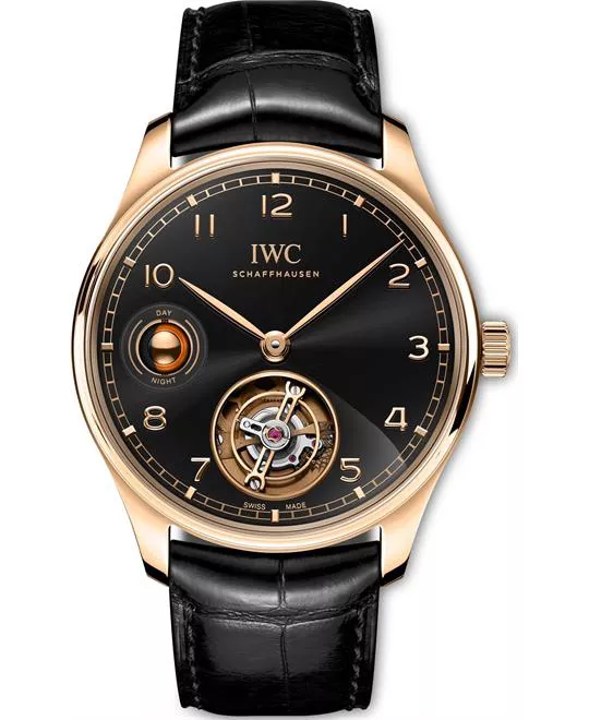 IWC Portugieser IW545901 Hand-Wound Tourbillon Day & Night Watch 42.4mm