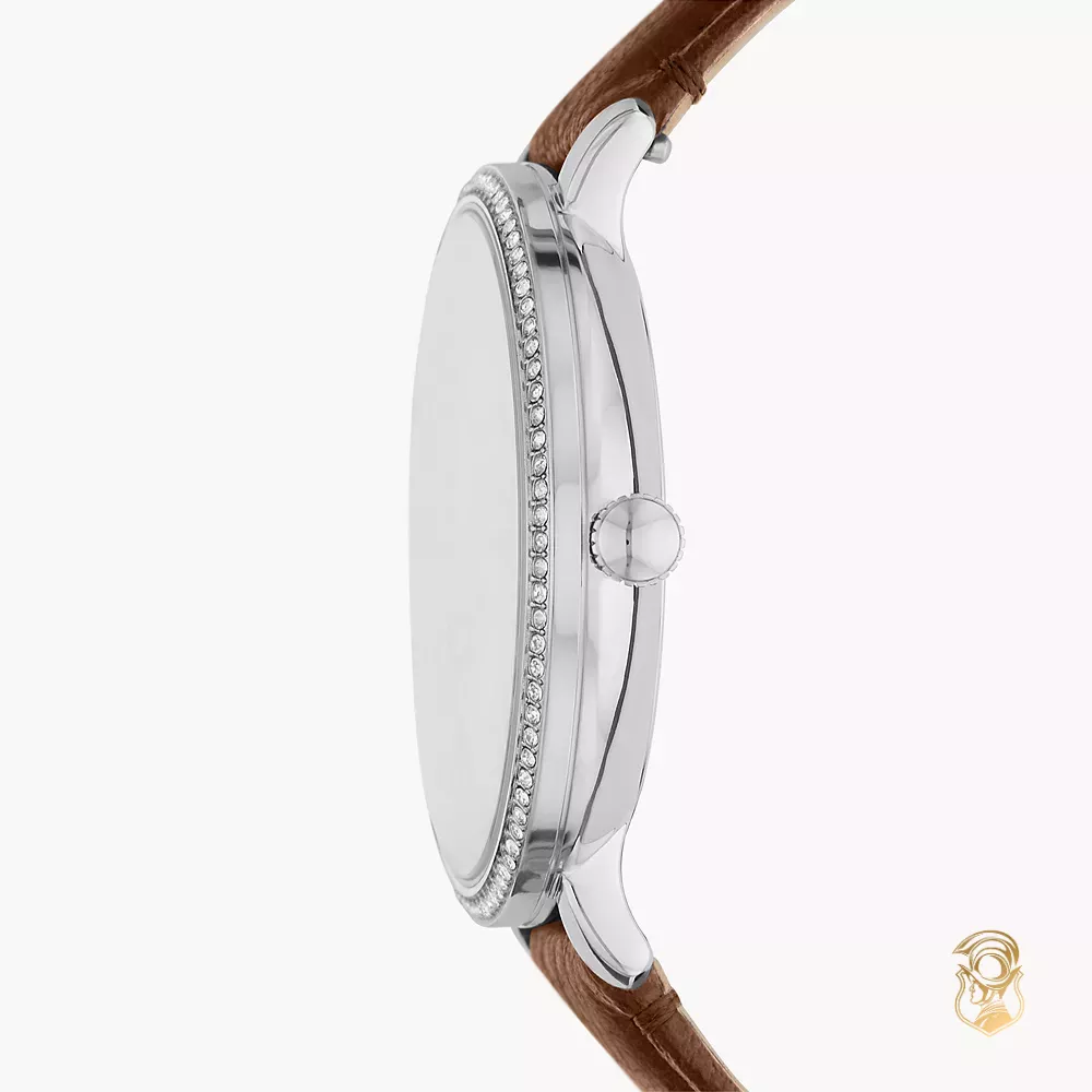 Jacqueline Multifunction Brown Watch 38MM