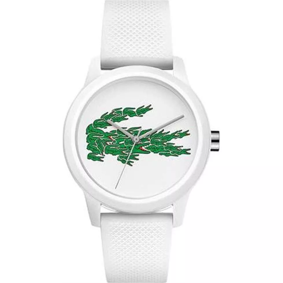 Lacoste.12.12 White Silicone Ladies Watch 36mm