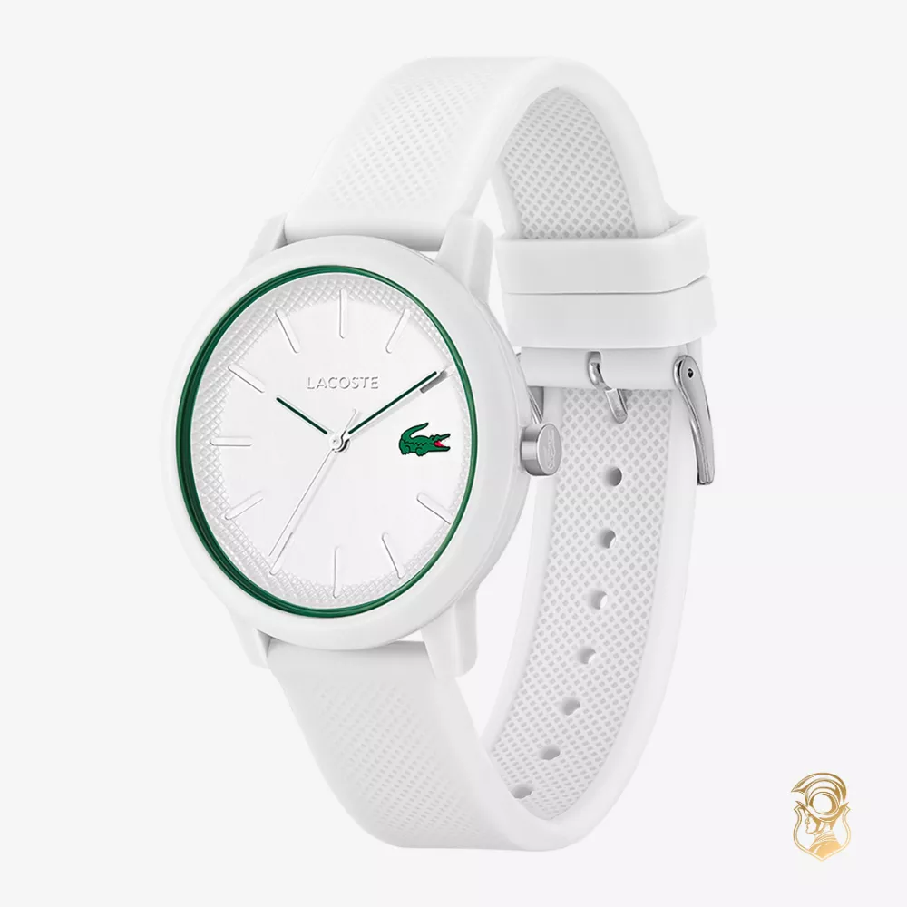 Lacoste 12.12 White Silicone Watch 42mm