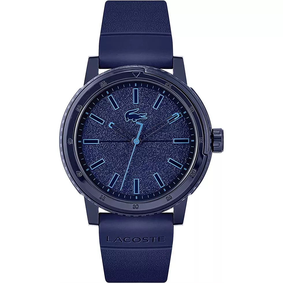 Lacoste Challenger 3 Hands - Blue With Silicone Strap 44MM