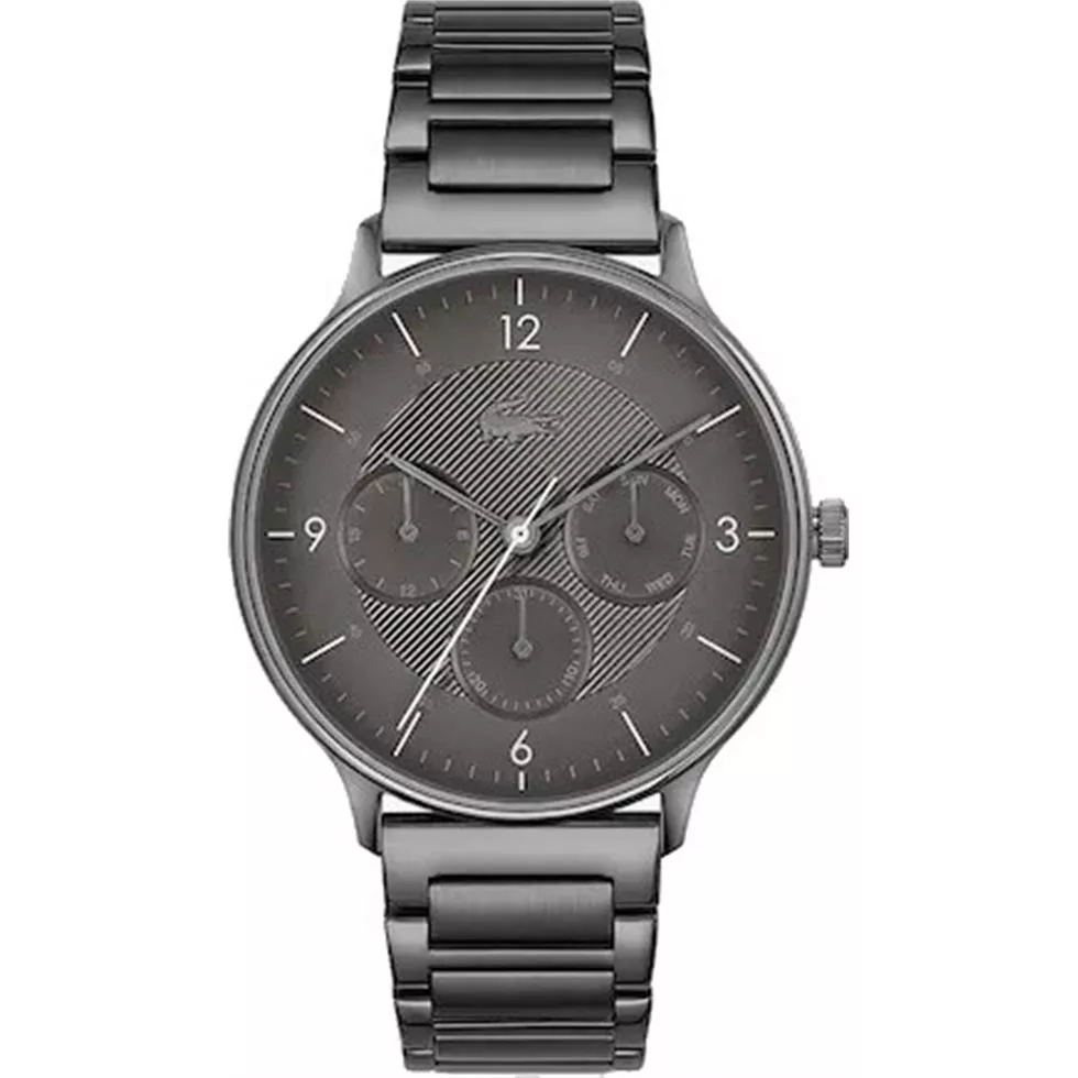 Lacoste Club Multi Watch - Grey With Grey Ip Bracelet 34MM