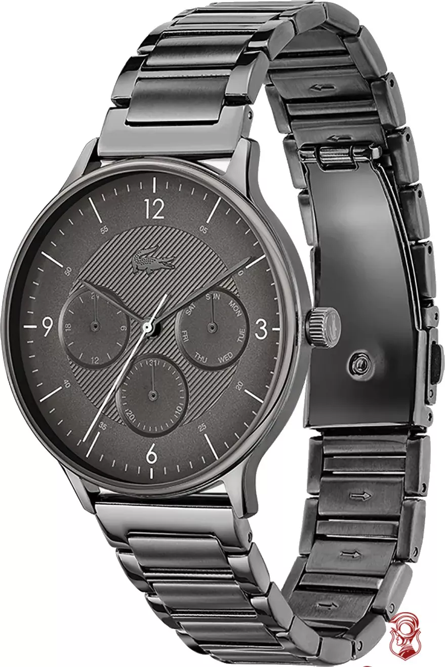 Lacoste Club Multi Watch - Grey With Grey Ip Bracelet 34MM