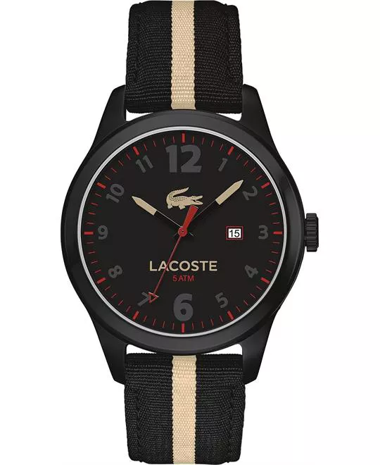 Lacoste Men's Auckland Black Watch 44mm 